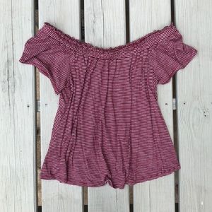 Pink Rose off the shoulder top- size medium